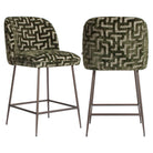 Counter stool Pullitzer moss labyrinth by Richmond Interiors