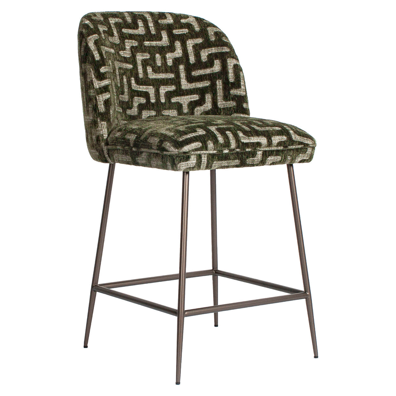 Counter stool Pullitzer moss labyrinth by Richmond Interiors
