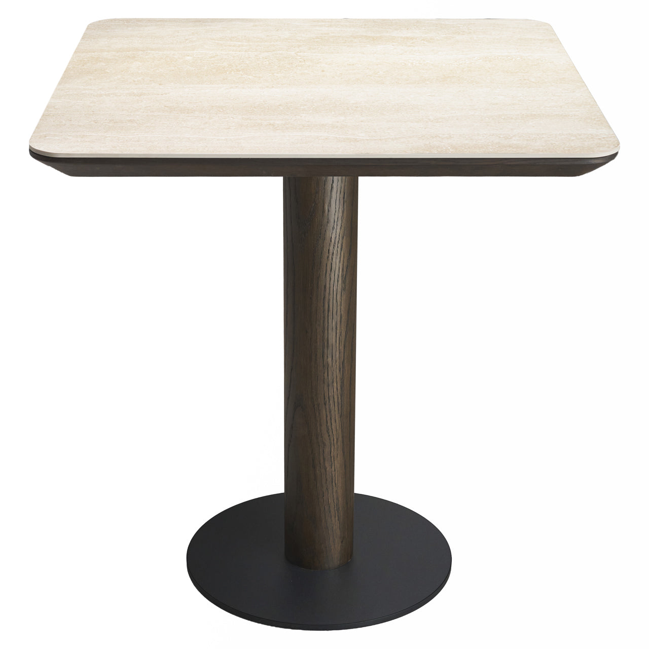 Ritz Brown Oak Veneer & Ceramic Top Bistro Table by Richmond Interiors