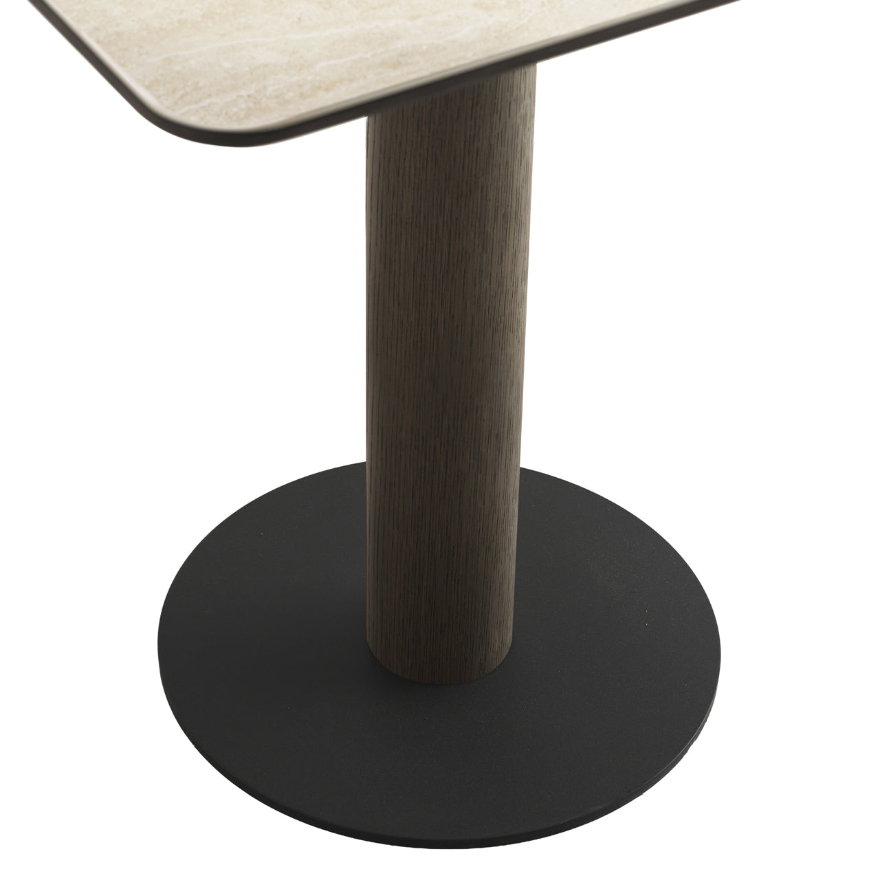Ritz Brown Oak Veneer & Ceramic Top Bistro Table by Richmond Interiors