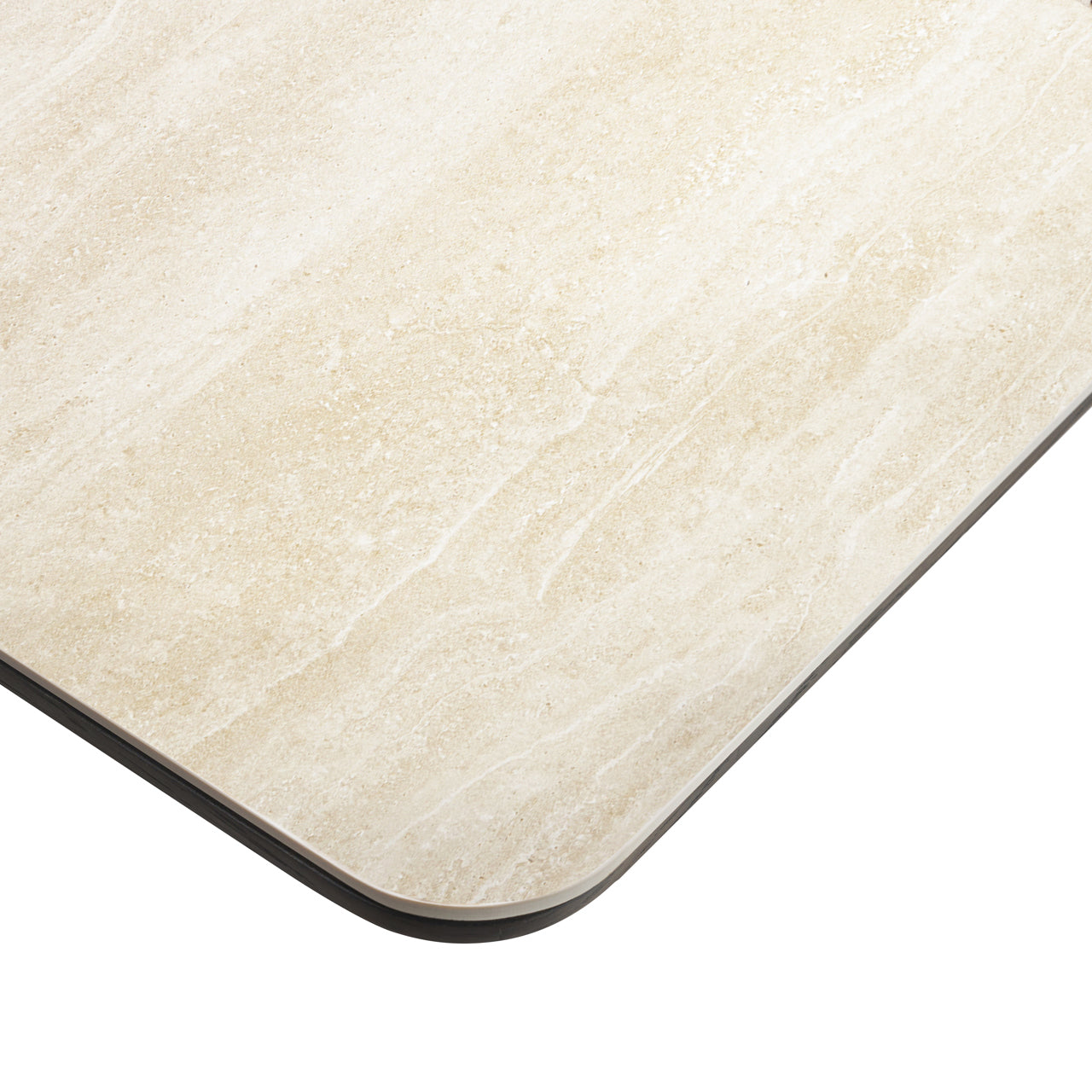 Ritz Brown Oak Veneer & Ceramic Top Bistro Table by Richmond Interiors