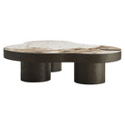 Langford Brown Oak Veneer & Ceramic Top Coffee Table by Richmond Interiors