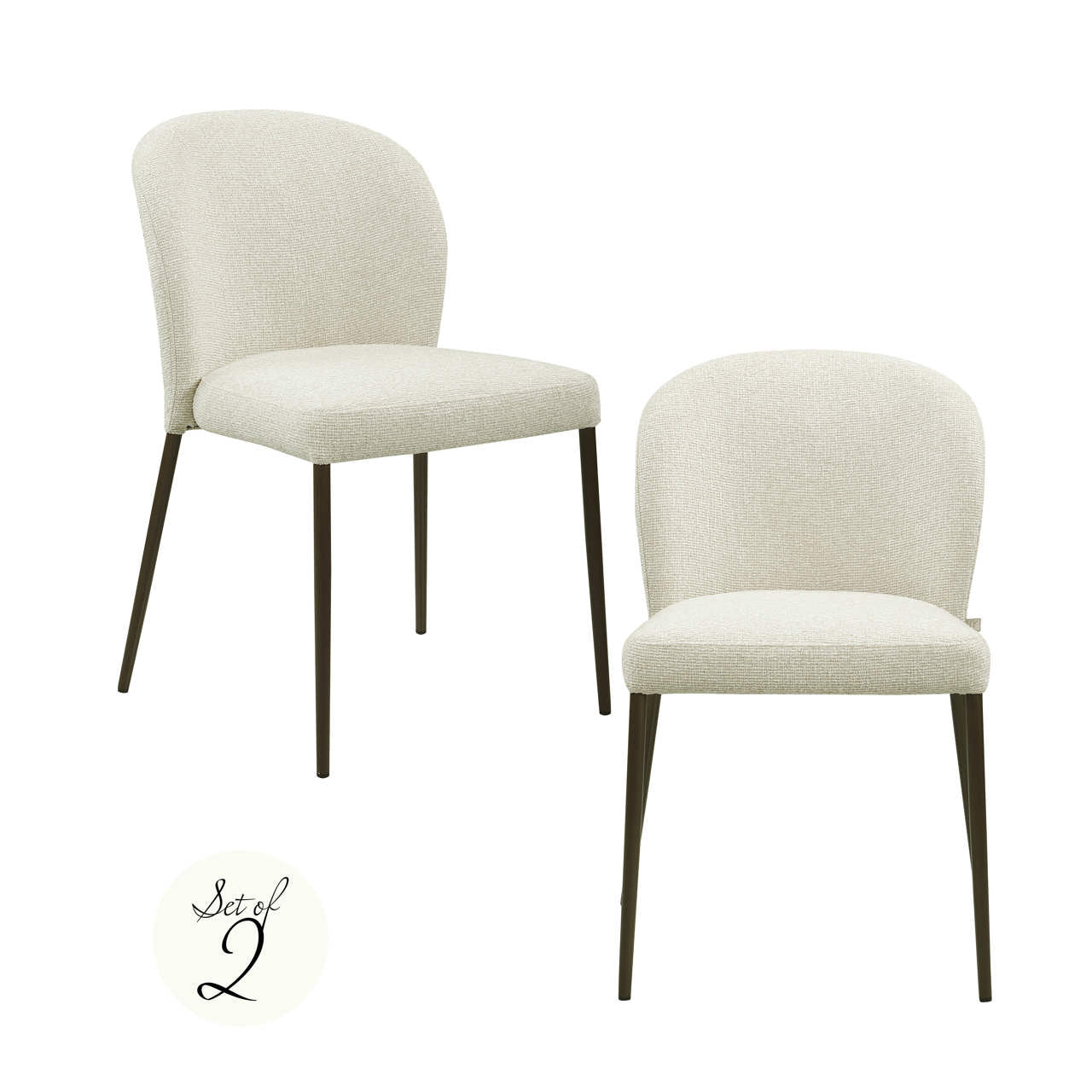 Dining chair Stacker biscotti fire retardant (Set of 2) by Richmond Interiors