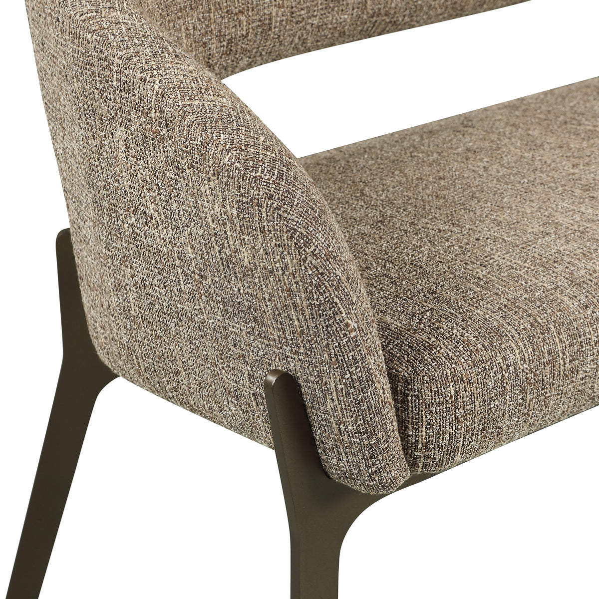 Dining bench Kenzi brown tweed by Richmond Interiors
