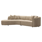 Sofa Romero sand tweed ottoman left fire retardant by Richmond Interiors
