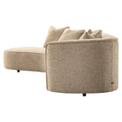 Sofa Romero sand tweed ottoman left fire retardant by Richmond Interiors