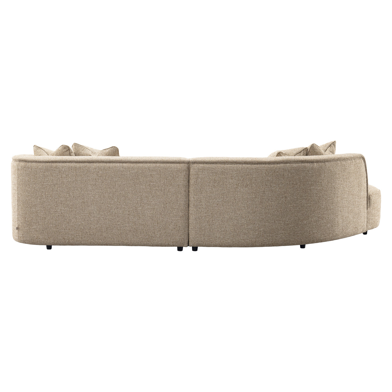 Sofa Romero sand tweed ottoman left fire retardant by Richmond Interiors