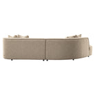 Sofa Romero sand tweed ottoman left fire retardant by Richmond Interiors