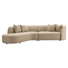 Sofa Romero sand tweed ottoman left fire retardant by Richmond Interiors