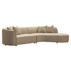 Sofa Romero sand tweed ottoman right fire retardant by Richmond Interiors