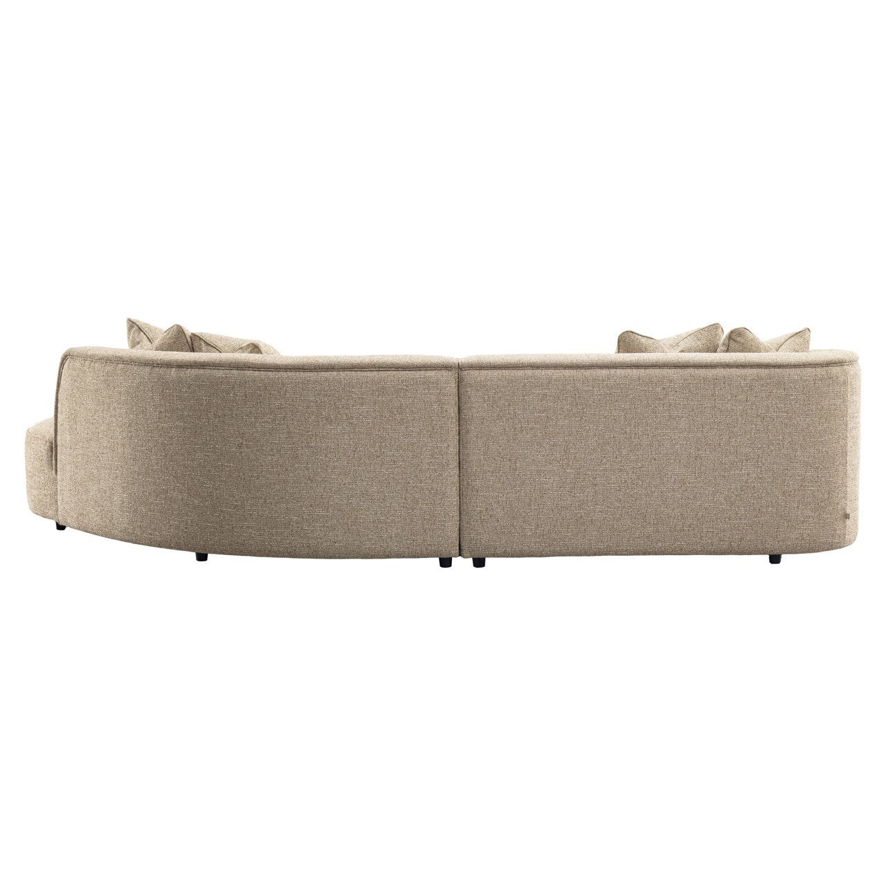Sofa Romero sand tweed ottoman right fire retardant by Richmond Interiors