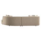 Sofa Romero sand tweed ottoman right fire retardant by Richmond Interiors