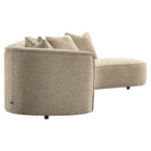 Sofa Romero sand tweed ottoman right fire retardant by Richmond Interiors