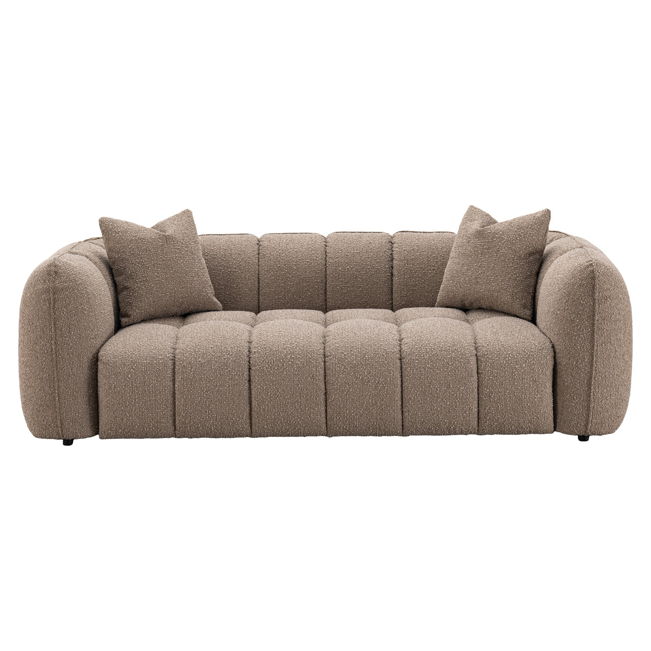 Sofa Hogan mocca chunky 3-seater fire retardant by Richmond Interiors