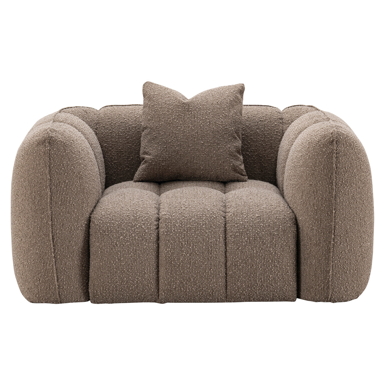 Lounge chair Hogan mocca chunky fire retardant by Richmond Interiors