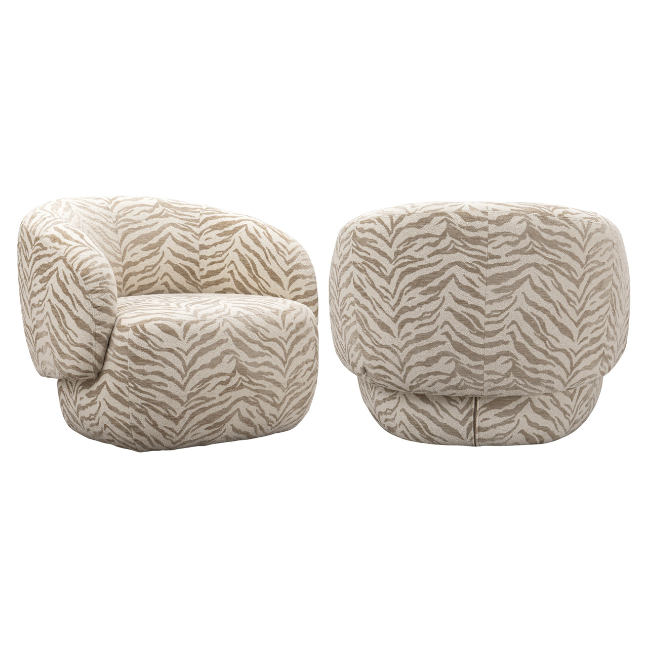 Lounge chair Milano beige tiger by Richmond Interiors
