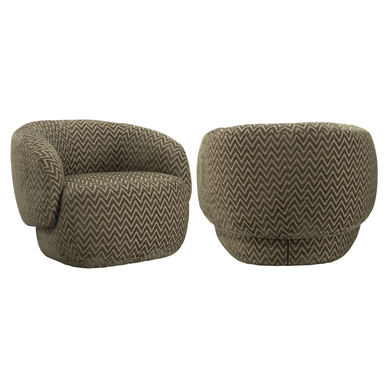 Lounge chair Milano moss chevron by Richmond Interiors