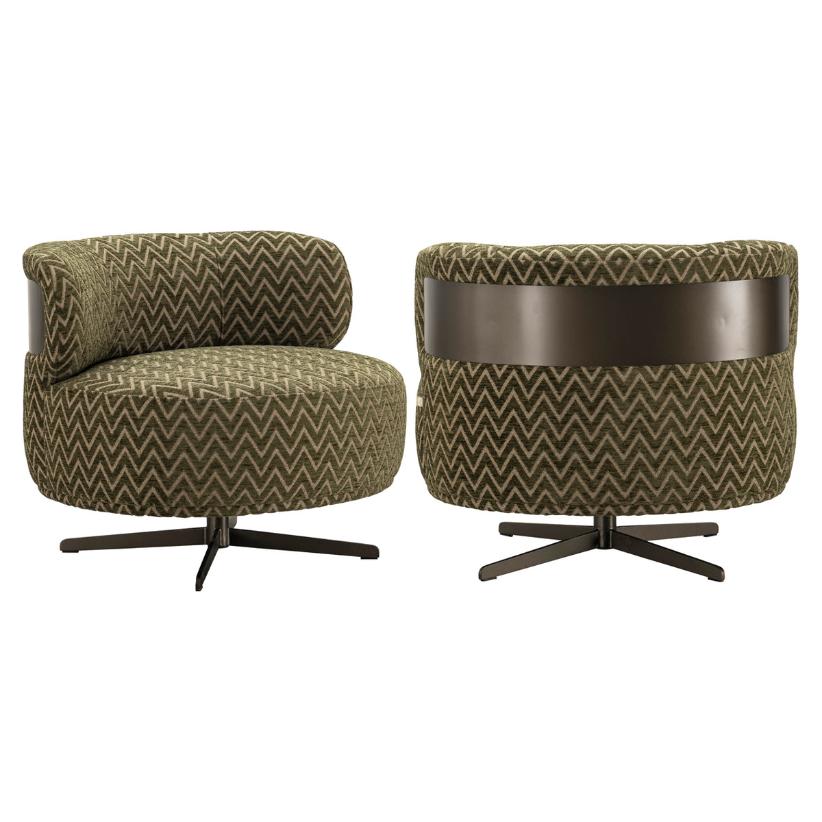 Lounge chair Lauren moss chevron by Richmond Interiors