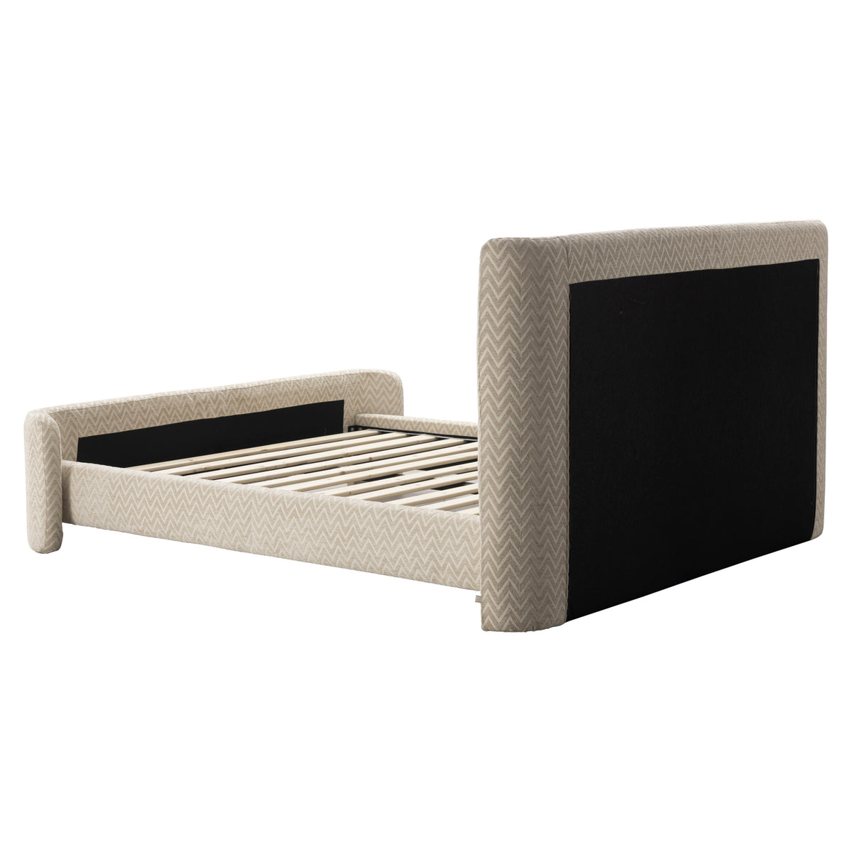 Bed Divana beige chevron 160x200 by Richmond Interiors