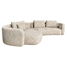 Sofa Angusto natural softweave lounge left by Richmond Interiors