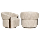 Lounge chair Marina natural softweave swivel fire retardant by Richmond Interiors