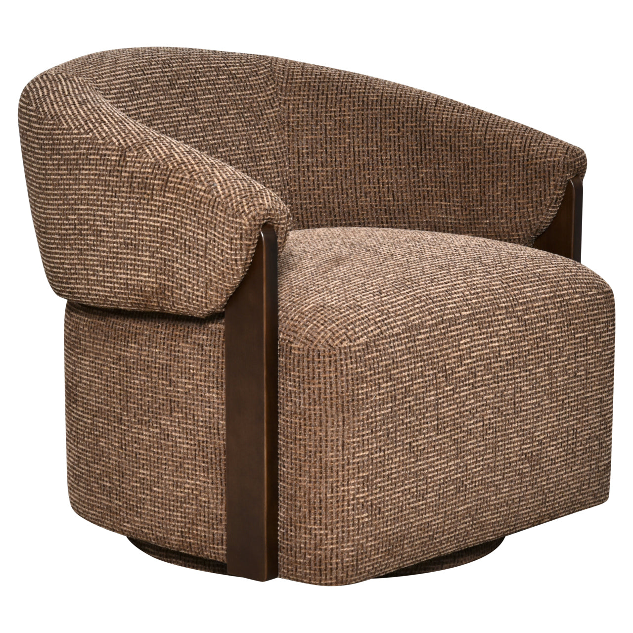 Lounge chair Marina brown blockweave swivel fire retardant by Richmond Interiors