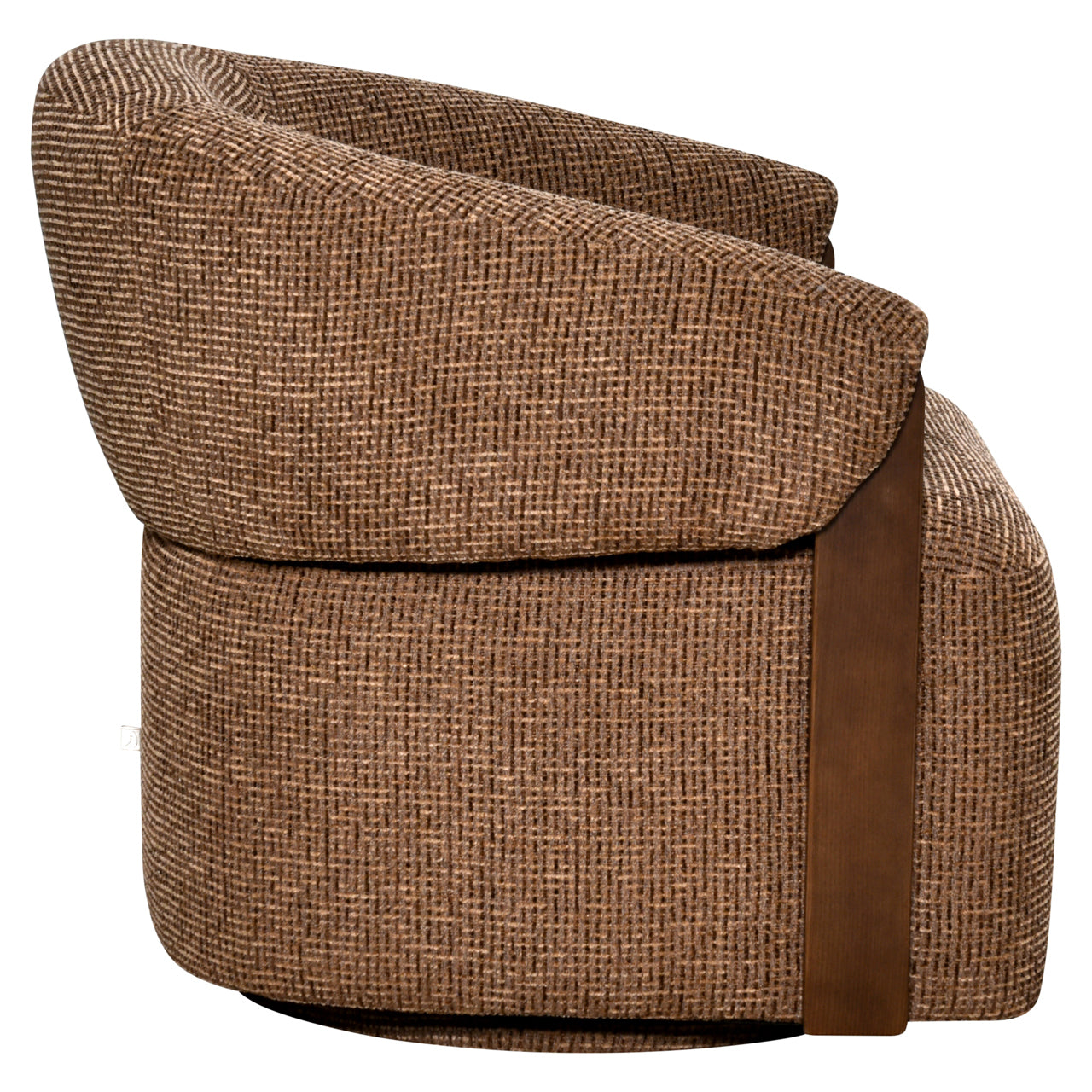 Lounge chair Marina brown blockweave swivel fire retardant by Richmond Interiors