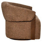 Lounge chair Marina brown blockweave swivel fire retardant by Richmond Interiors