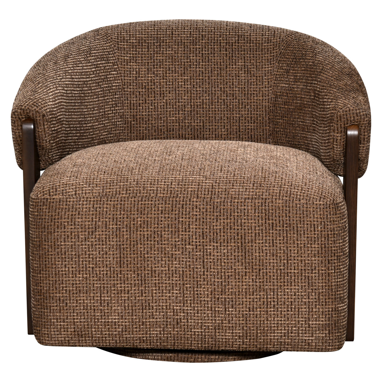 Lounge chair Marina brown blockweave swivel fire retardant by Richmond Interiors