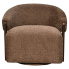 Lounge chair Marina brown blockweave swivel fire retardant by Richmond Interiors