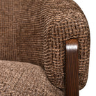 Lounge chair Marina brown blockweave swivel fire retardant by Richmond Interiors