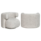 Lounge chair Talley cream tweed swivel by Richmond Interiors