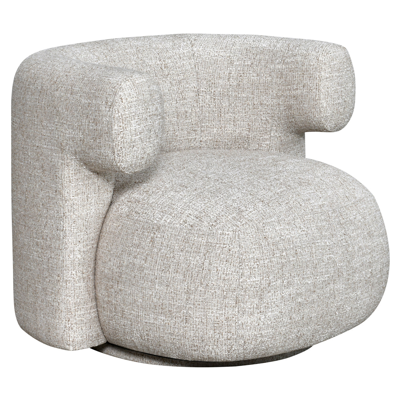 Lounge chair Talley cream tweed swivel by Richmond Interiors