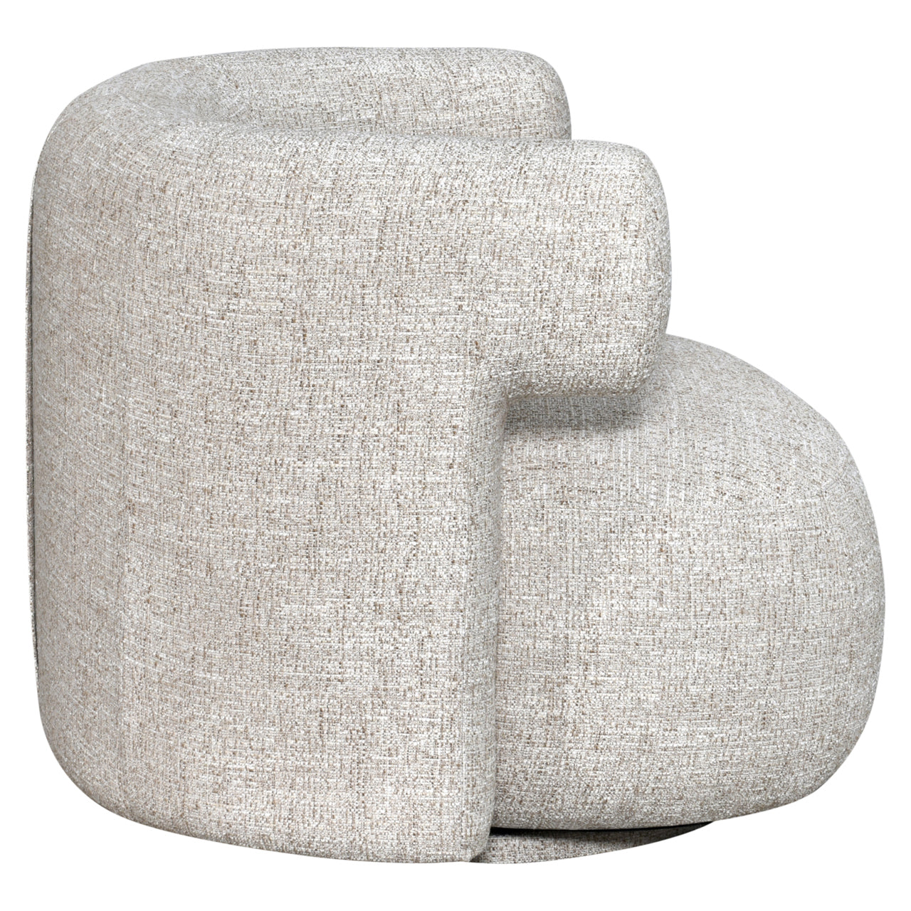 Lounge chair Talley cream tweed swivel by Richmond Interiors