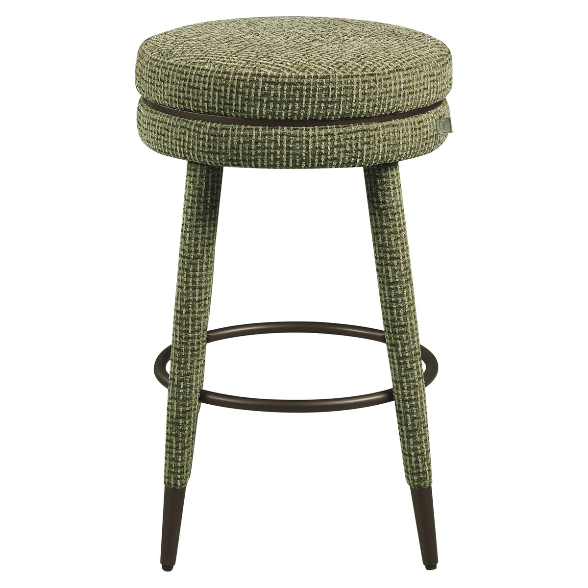 Counter stool Tenashar green blockweave swivel by Richmond Interiors