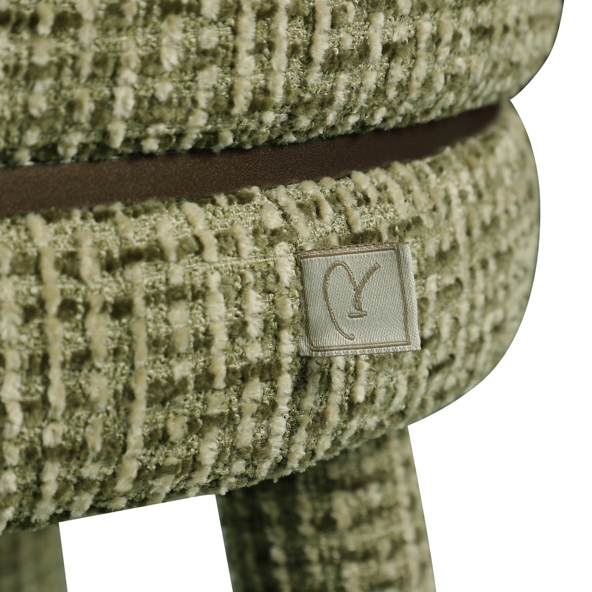 Counter stool Tenashar green blockweave swivel by Richmond Interiors