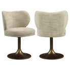 Dining chair Amely natural softweave swivel by Richmond Interiors