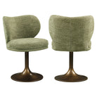 Dining chair Amely pistache softweave swivel by Richmond Interiors