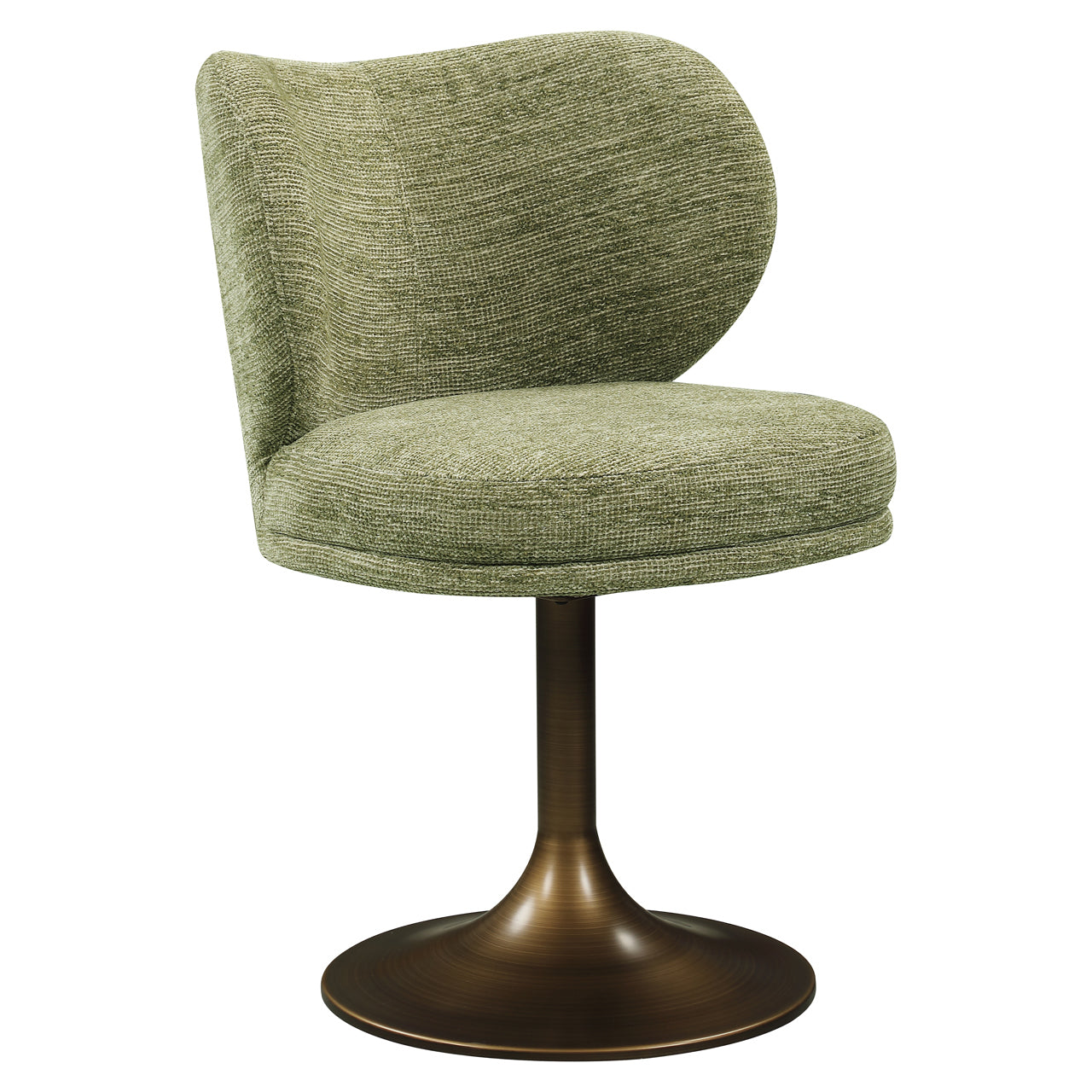 Dining chair Amely pistache softweave swivel by Richmond Interiors