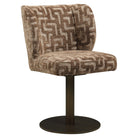 Dining chair Fiona brown labyrinth swivel by Richmond Interiors
