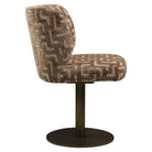 Dining chair Fiona brown labyrinth swivel by Richmond Interiors