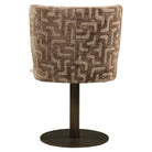 Dining chair Fiona brown labyrinth swivel by Richmond Interiors