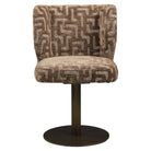 Dining chair Fiona brown labyrinth swivel by Richmond Interiors