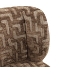 Dining chair Fiona brown labyrinth swivel by Richmond Interiors
