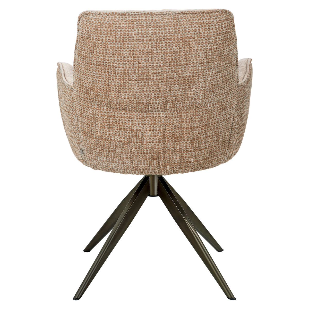 Dining chair Chase ginger jacquard swivel by Richmond Interiors
