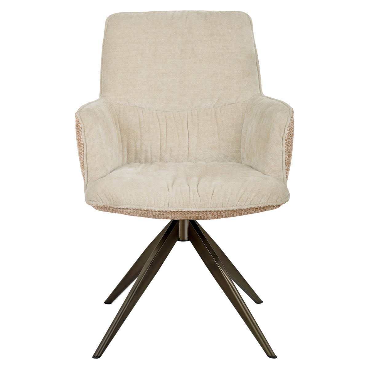 Dining chair Chase ginger jacquard swivel by Richmond Interiors