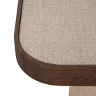 Willox Brown Oak & Beige Linen End Table by Richmond Interiors