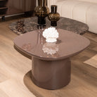 Almundi Chocolate Brown Wood Side Table by Richmond Interiors