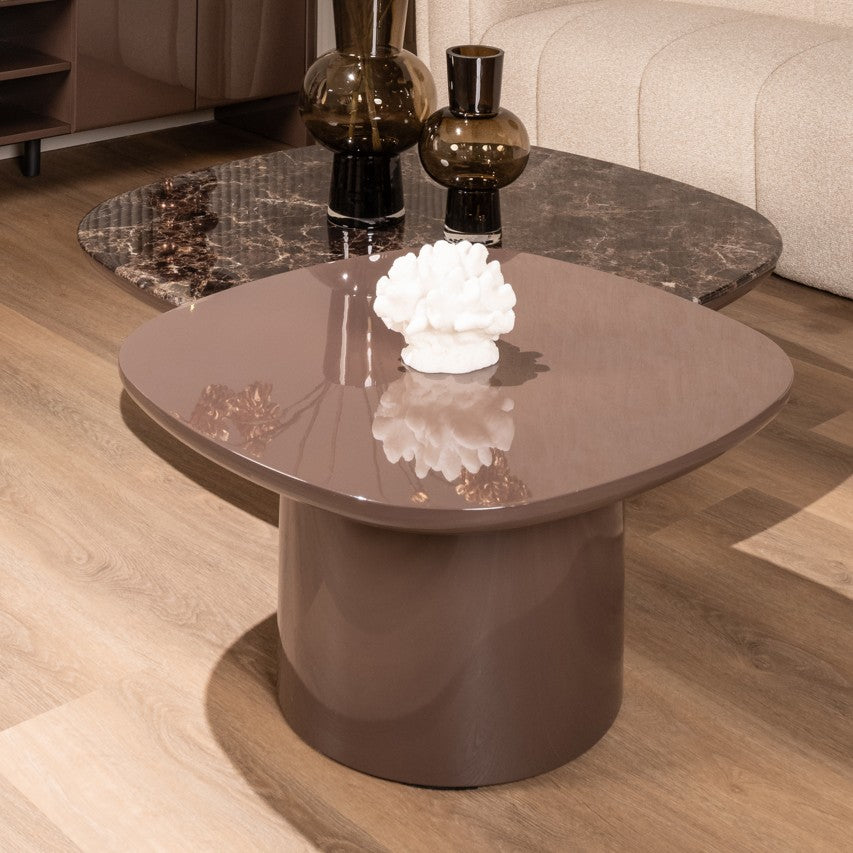 Almundi Chocolate Brown Wood Side Table by Richmond Interiors