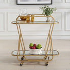 Swain Brass Serving Cart by Uttermost